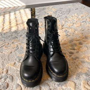 Dr. Marten Jadon smooth leather platform boots